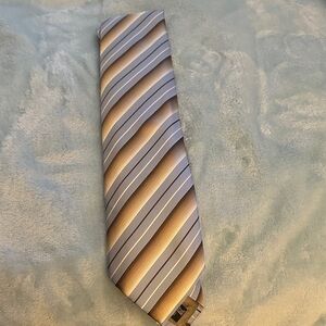 Armani Elegant Striped Tie in Blue and Brown